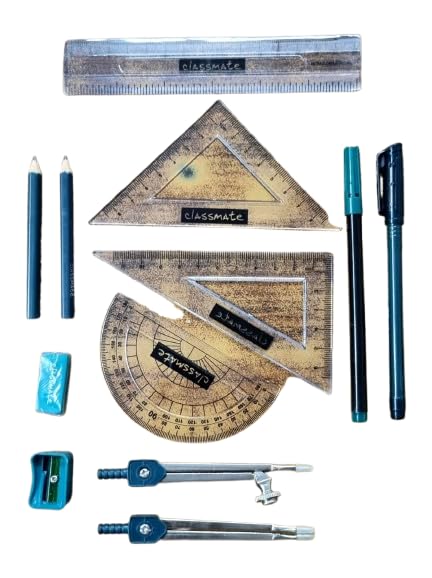 Image of Classmate Octane Geometry Box | Fully Loaded| Pen & Sketch Pen inside| High quality compass