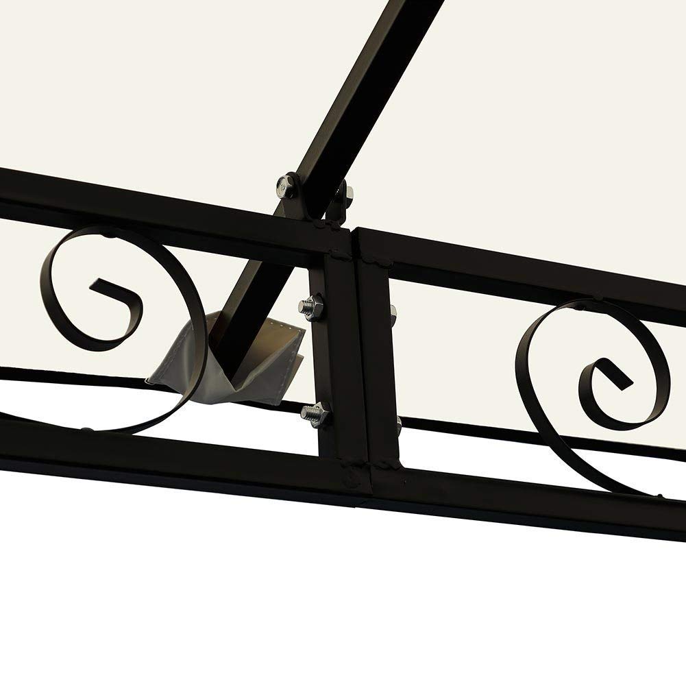 Bakaji Gazebo 3x3 mt Struttura Tubolare Acciaio Inox Antipioggia Impermeabile Antivento Beige