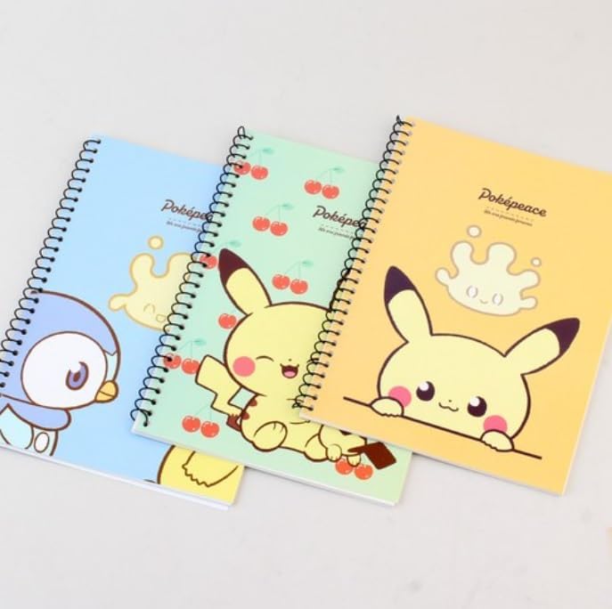 Pikachu 3 Pack 6 x 8 Inches Mini Unlined Blank Spiral Notebook, 30 Sheets Per Notebook - Image 8