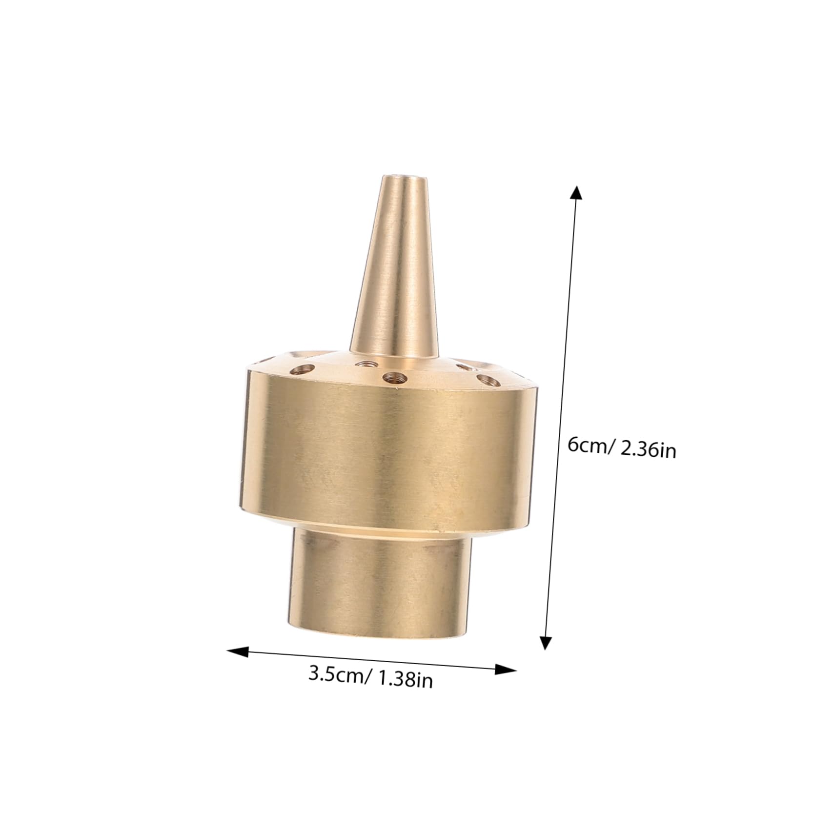 Sosoport Decorative Pond Fountain Nozzle Garden Water Spray Nozzle Brass Fountain Spray Head for Visual Effects Musical Water Feature