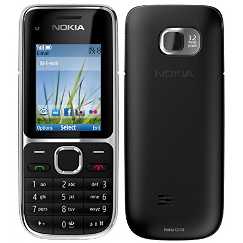 Nokia C2 – 01 Móviles negro plata Edition (sin Contrato sin simock) EU Ware