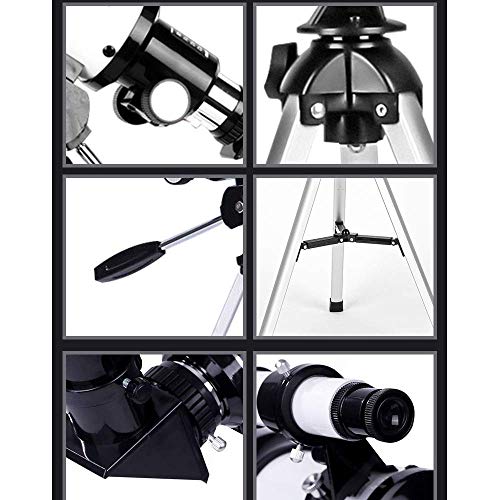 Telescopio astronómico refractor con trípode y dos oculares miniatura 7