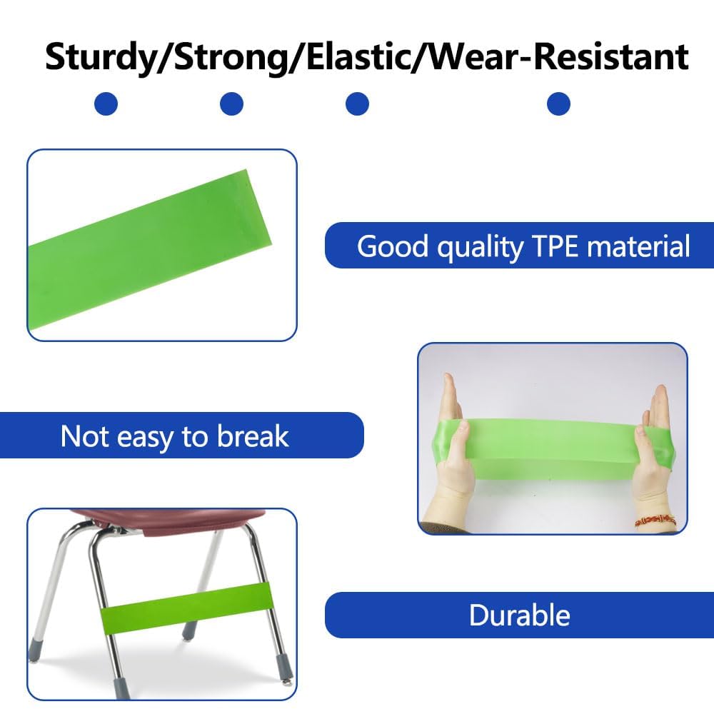 6 Pieces Chair Bands for Kids with Fidgety Feet ADHD Sensory Room Must-Haves - Image 2