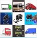 4Pin Auto-Rückfahrkamera Parkassistenzsystem, 12V-24V 5 'TFT LCD HD Farb-Rückfahrmonitor + 8 LEDs...