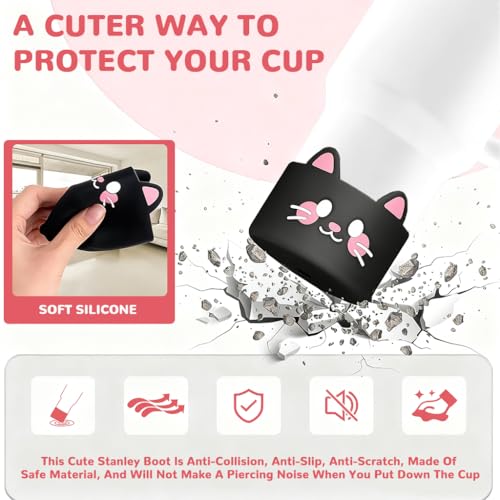Image of HASTHIP Silicone Boot for Stanley, Compatible with Quencher H2.0 & IceFlow Flip Tumblers, Boot Bottom Holder, Anti-Slip Cup Bottom Sleeve Protective (Cup NOT Included)