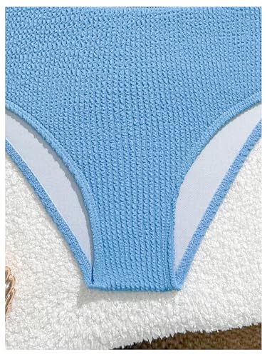 Image of RoseSeek Girl's 2 Piece Padded Bathing Suit Wireless Starfish Swimsuit Spaghetti Strap Vacation Beachwear Set