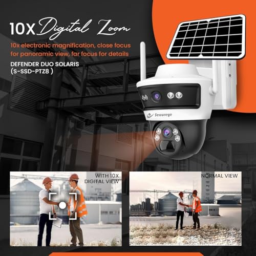 Image of Secureye 4G /5G Dual Lens Solar CCTV Camera -Solaris