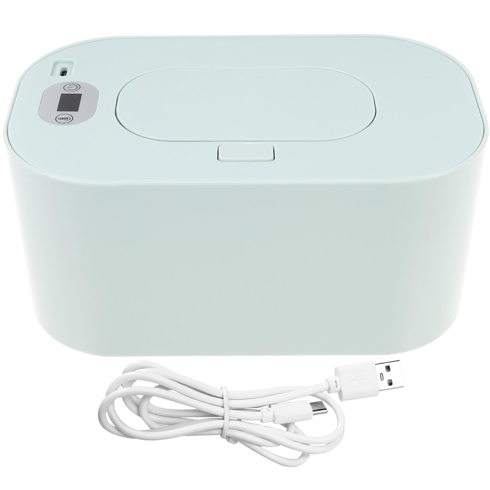 COLLBATH Calentador de Toallitas Húmedas Portátil USB para Ñiño, Dispensador Cálido de Abs y Pp Resistente, Adecuado para Coche y Hogar, Color Verde