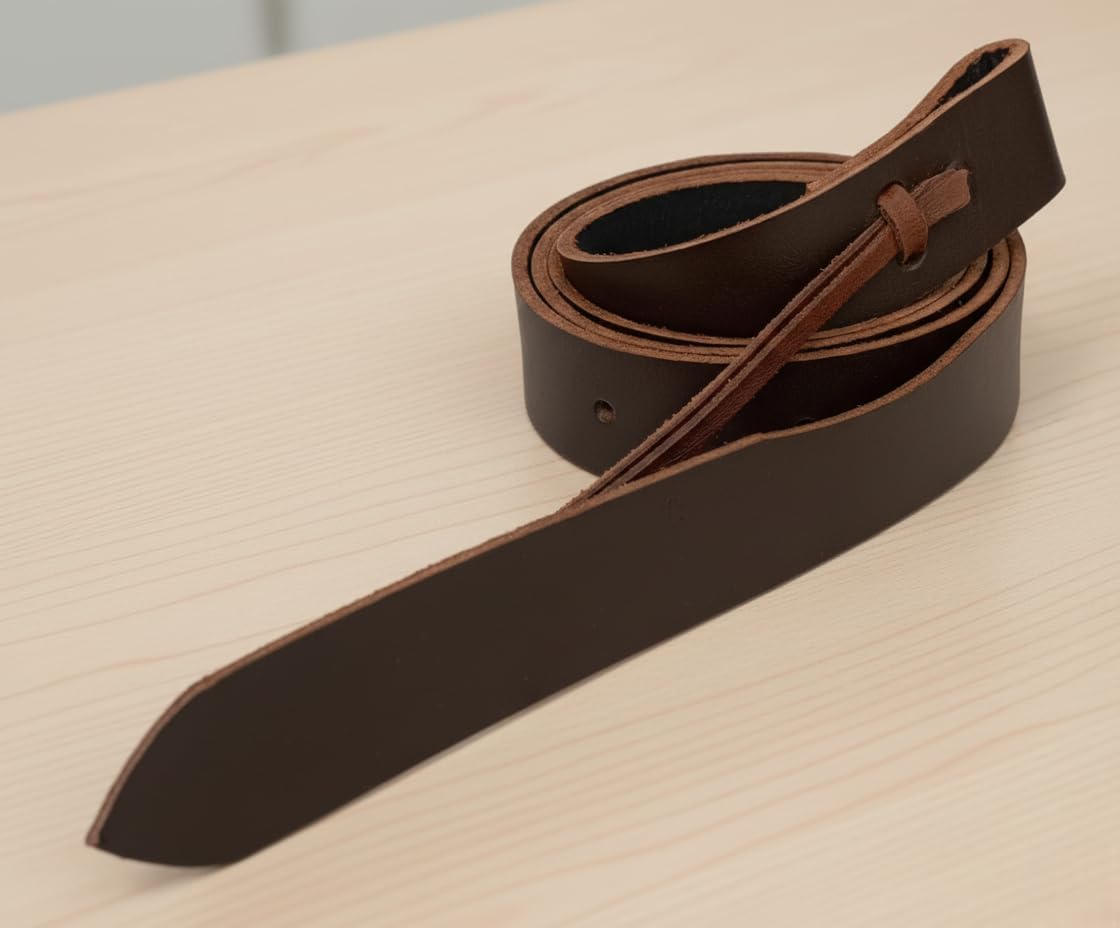 Leather Latigo Cinch Strap for Western Saddle Cinch tie with Holes Girth