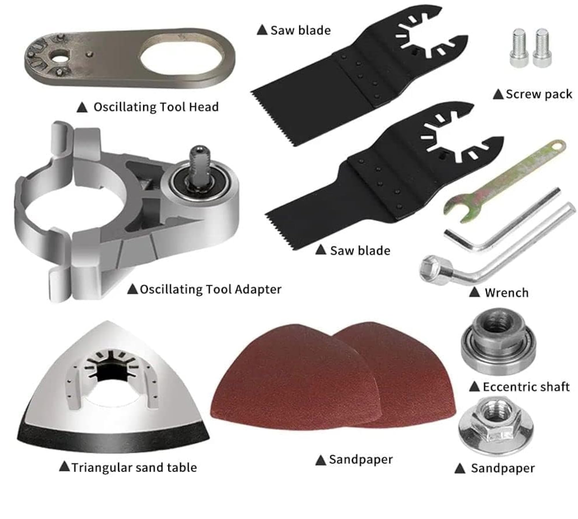 Oscillating Tool Attachment for Angle Grinder with Blades