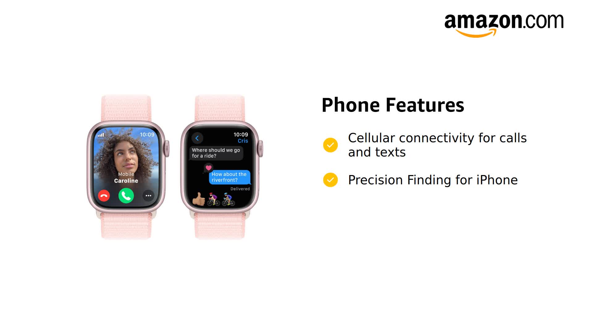 Amazon.com: Apple Watch Series 9 [GPS + Cellular, 41mm] - Aluminum