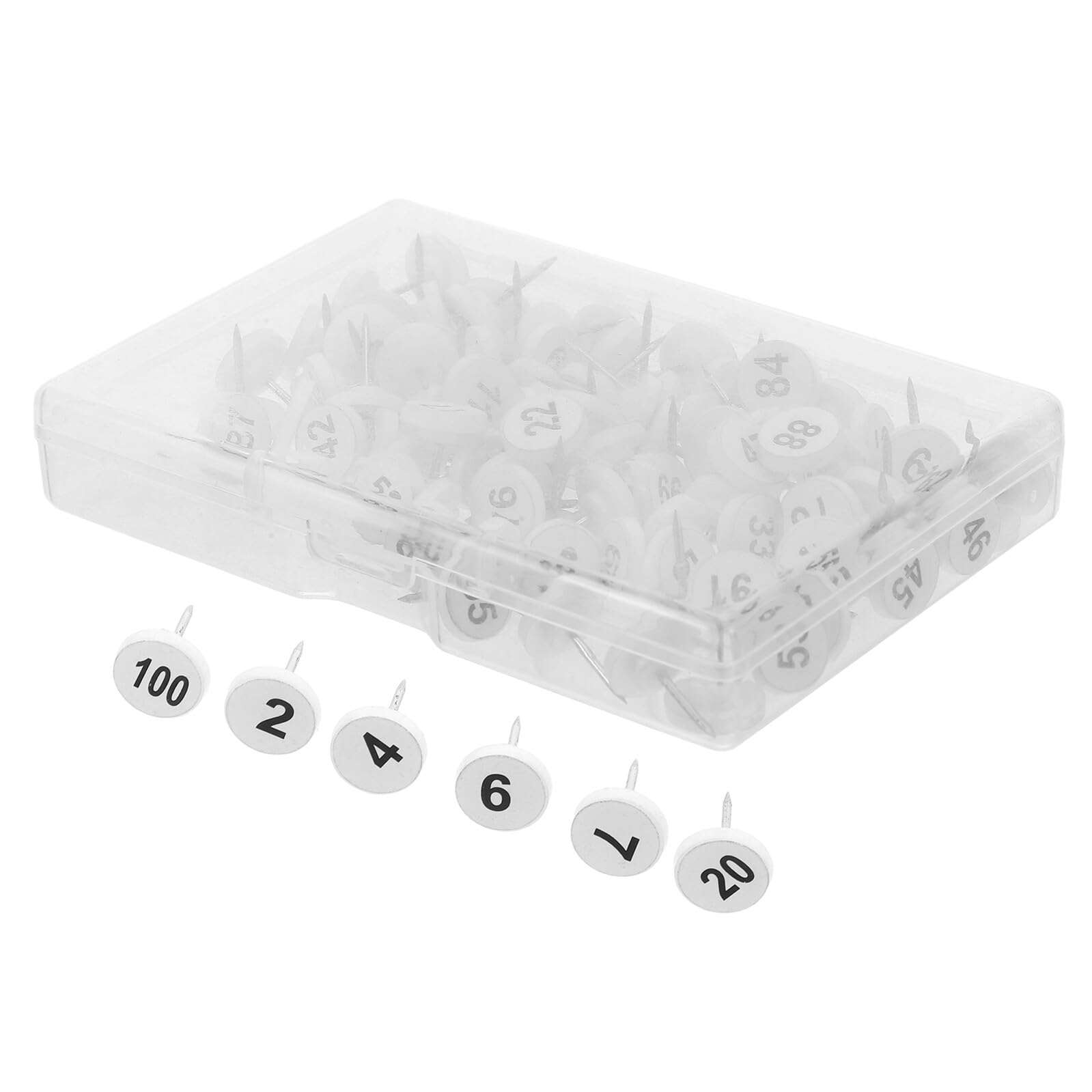 100pcs Push Pin Flat Thumb Tacks Decorative Tacks for Cork Board Map Marker Bulletin Display Classroom Supplies Marking Pin