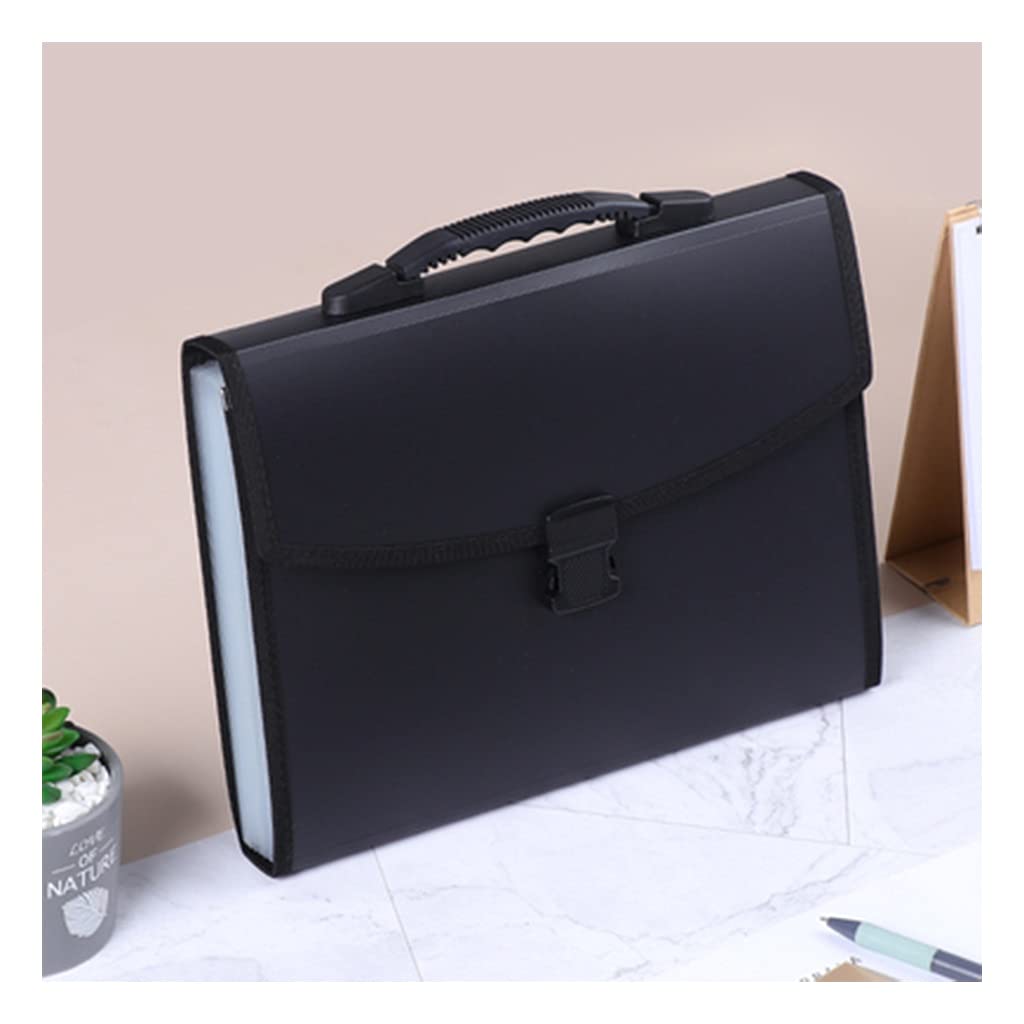 Carpeta Clasificadora Acordeon Tapa Dura, Bolsas para Documentos A Prueba De Agua, Carpeta De Archivos Expandible con Cubierta Expandible, Caja De Llenado Portátil De Tamaño A4