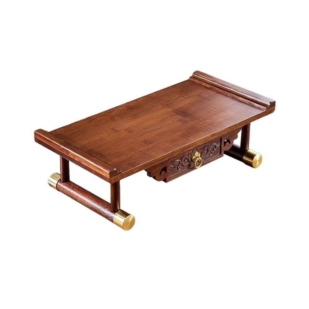 buddha statue display table Chinese Style Desktop Bamboo Offering Pedestal
