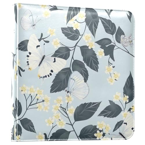 Álbum de Fotos Adhesivo DIY Scrapbook FLildon con Mariposas y Flores, 3 Anillas, 40 Páginas, 8x10 para Recuerdos miniatura 1