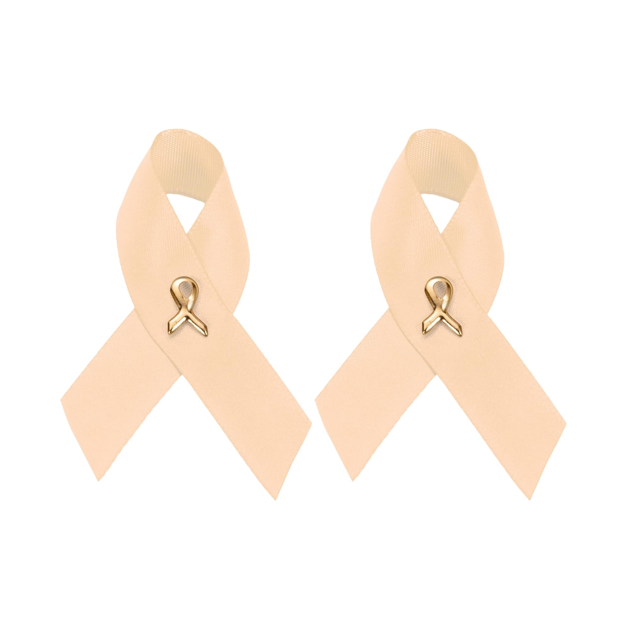 1/2/5/10/25/50/100pcs Satin Awareness Ribbon Pins (Pick your color), for Cancer &amp; Disease Awareness, Bulk Quantities for Fundraising, Events, Gift Giving