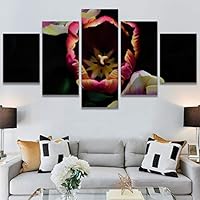 SIGNWIN 5 Panel Canvas Wall Art Flora Snapshot for Home Decorations Ready to Hang - 60