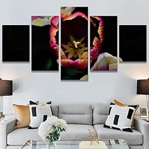 SIGNWIN 5 Panel Canvas Wall Art Flora Snapshot...