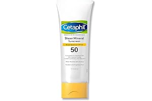 Cetaphil Sheer Mineral Sunscreen Lotion SPF 50 for Sensitive Skin