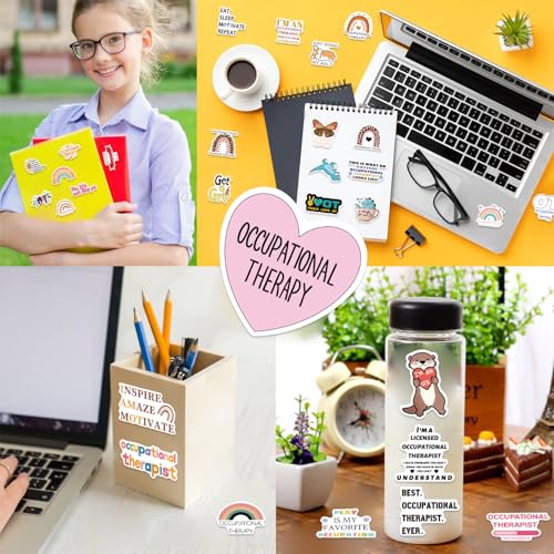 50PCS Occupational Therapy Stickers OT Sticker for Water Bottle Occupational Therapist Gift OT Laptop Decals - Image 7