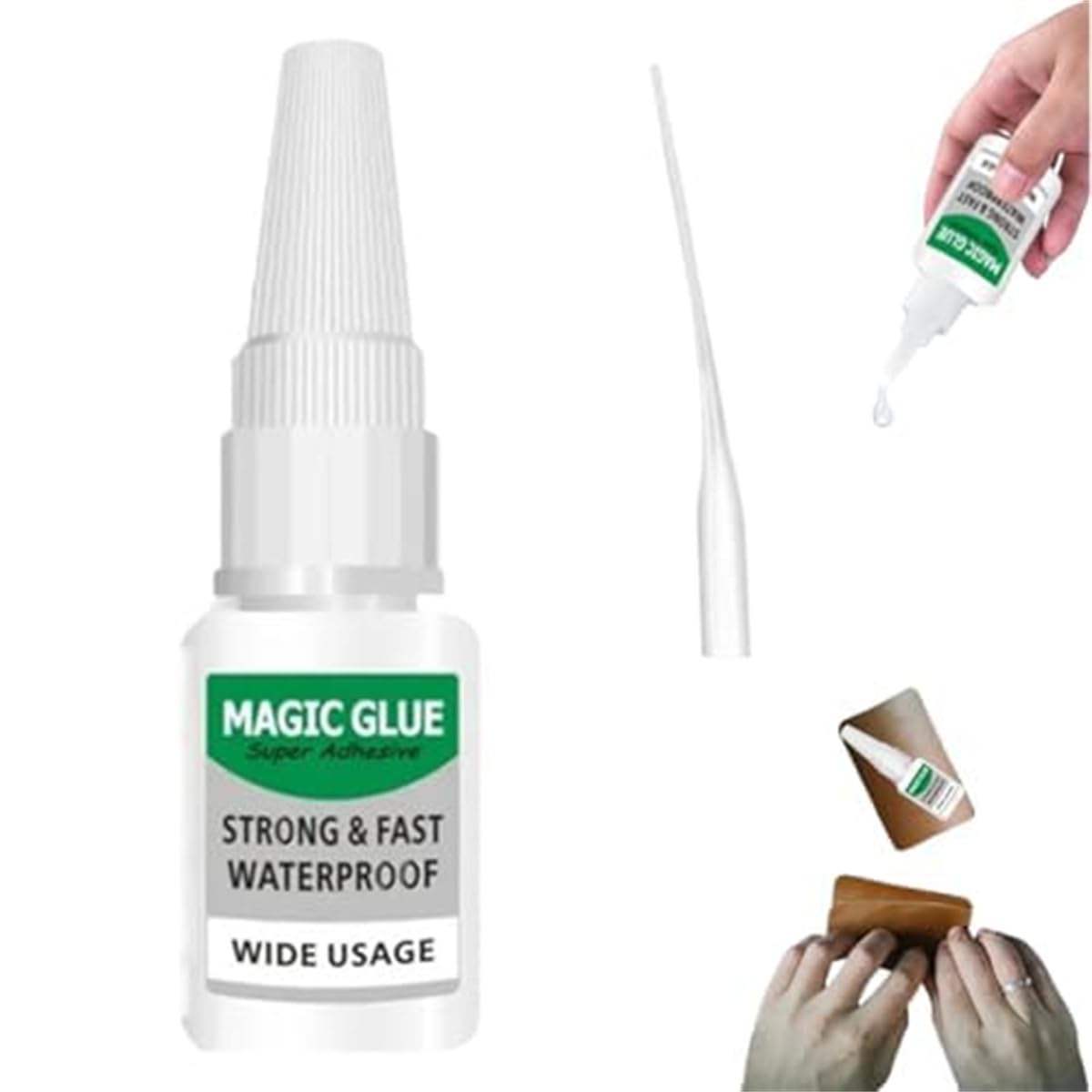Magic Glue, Welding High-Strength Oily Glue, Super Adhesive Strong & Fast Waterproof Wide Usage, All Purpose Super Glues for Metal, Plastic, Wood, Ceramics (1 Pcs)