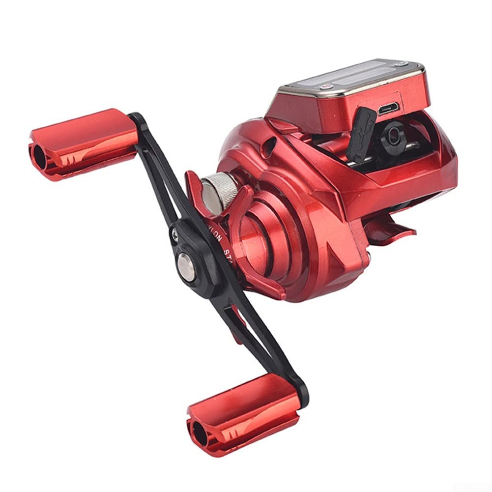 Moulinet Baitcaster Digital Compteur LCD – Moulinet Lancer Ultra-léger 6 Roulements