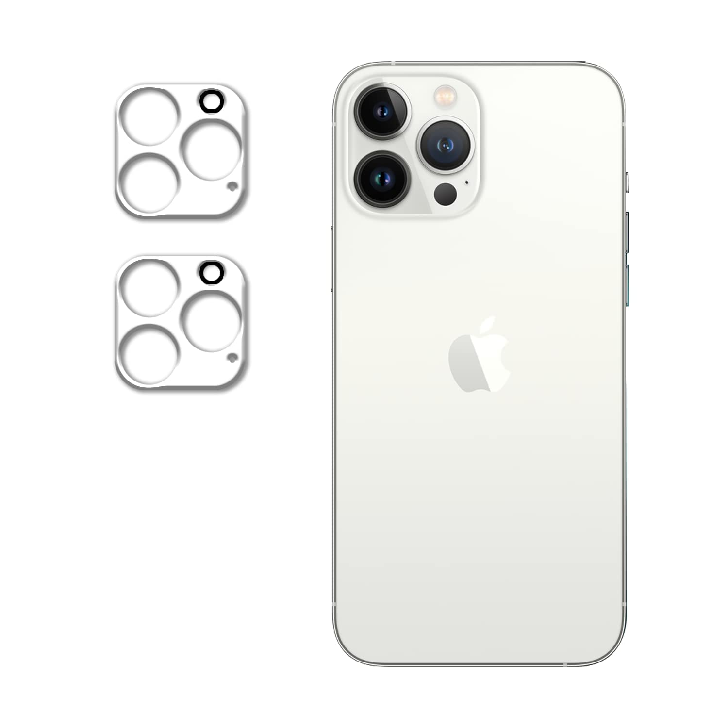 Etechnic Compatible with Iphone 13 Pro Max Back Camera Lens Protector Premium Tempered Glass Screen Protector Slim 9H Hard 2.5D - Pack of 2