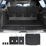 JOULARISE Cargo Mat Backrest Mats for 2021-2024 2025 2026 Chevrolet Chevy Suburban/GMC Yukon XL SUV Car Mat Accessories, All Weather TPE Trunk Cargo Liner(Cargo Mat+3rd Row Backrest Mat)