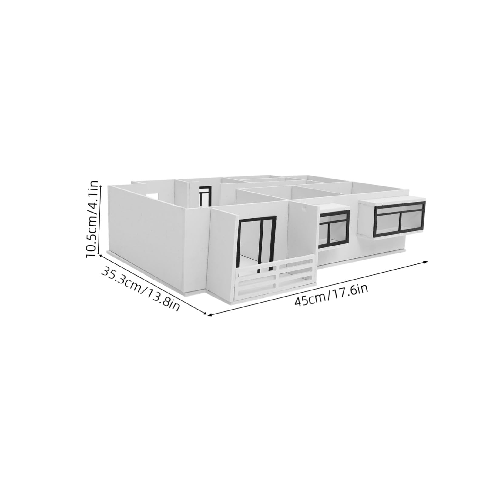 Cabilock 1:25 Wohnungsmodellbausatz Indoor Schnittmodell Satz aus Pvc und Acryl für Modellbau und Interaktive Lernaktivitäten im Selbstgemacht Architekturbereich
