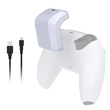 NexiGo PS5 DualSense Controller Rechargeable Battery Pack,1500mAh with LED Indicator, Play and Charge Kit for Playstation 5 Controller with USB Type-C Charging Cable