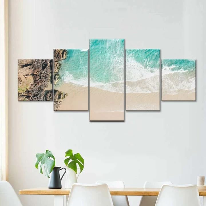Toile vagues de l'océan australien pour une ambiance bord de mer au salon