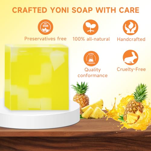 Image of 3 PCS Yoni Soap Bar, Organic Yoni Bar Soap Yoni Wash