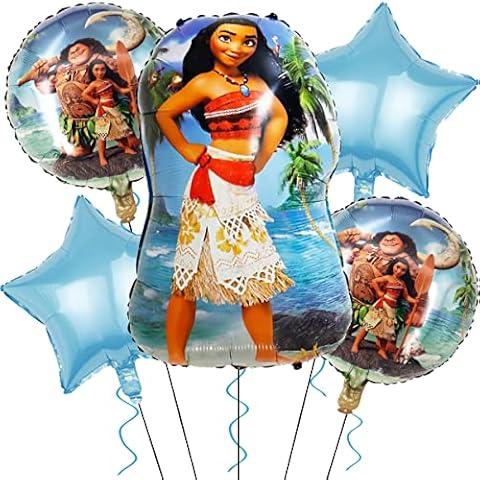 Moana Party Balloons Set 5pcs Moana Birthday Decorations Balloon Party Supplies Birthday Decoration Party Favor for Kids and Boys Girls Cover