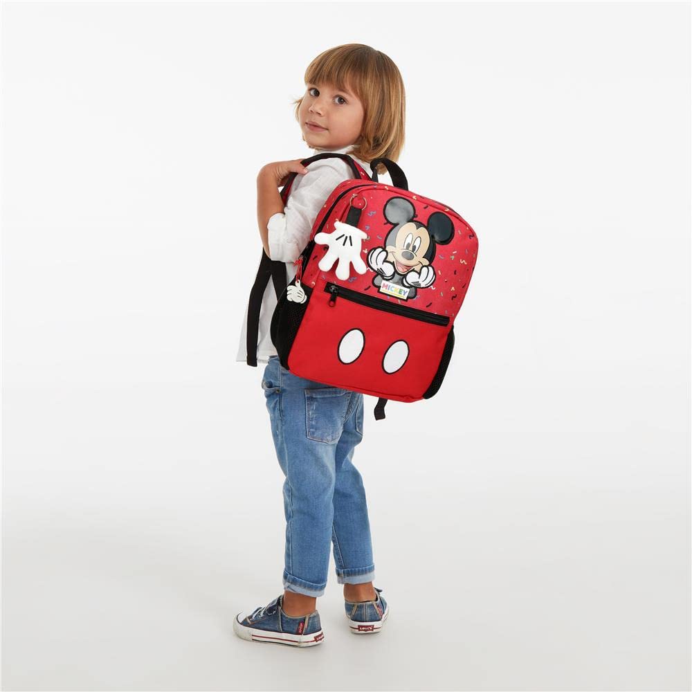 Disney Niños Equipaje- Bolsa de Mensajero, Rojo, Tailla Unica