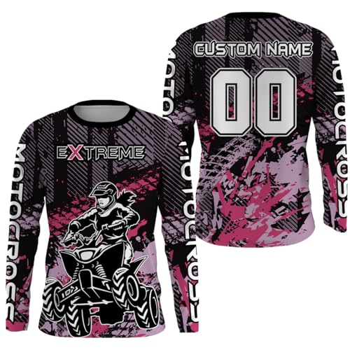 Personalized ATV Motocross Jersey Upf30+ ATV Racing Shirt Quad Bike Jersey Men Youth Women Off-Road Jersey ATV Motorcycle