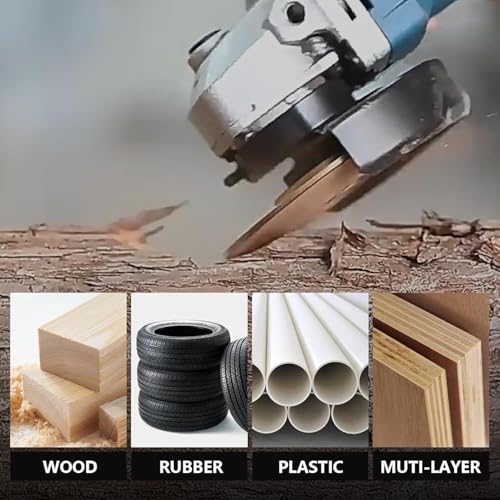 Holz Schleifscheibe für Winkelschleifer 125mm, 3 Stück Holz Schleifen zubehör Frässcheibe Holzbearbeitungswerkzeuge Set für Holzformung Schleifen Bildhauerscheibe (Gold)