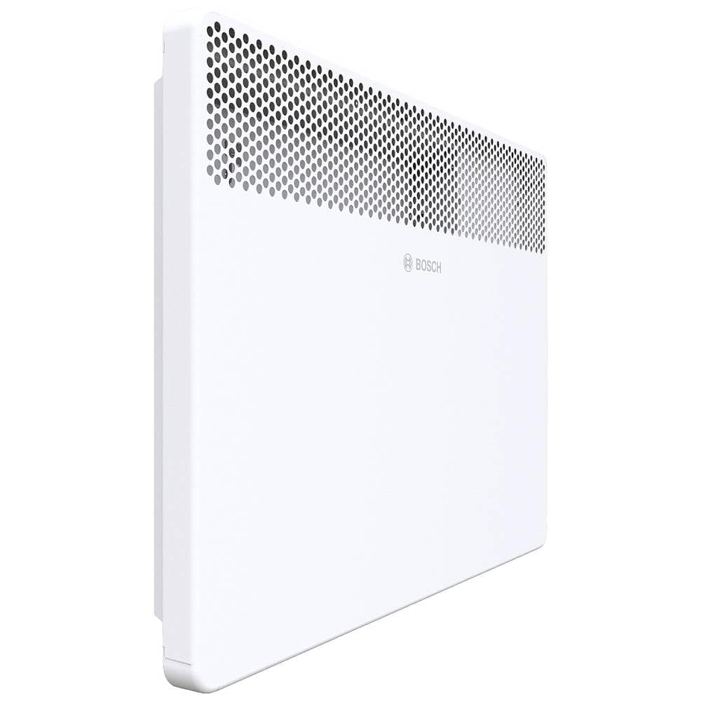 Bosch Thermotechnik Radiateur Convecteur Électrique - Heat Convector 4000-5 - Chauffage d'Appoint pour Environ 5m² avec 500W, Contrôleur Électronique, Affichage LED, Programme Hebdomadaire - Blanc