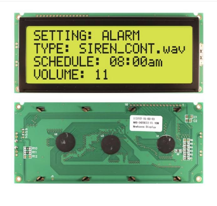 NHD-0420E2Z-FL-YBW,LCD Character Display Modules & Accessories STN- Y/G Transfl 146.0 x 62.5