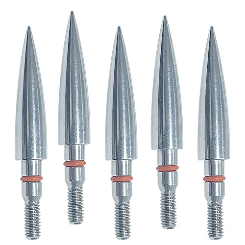 Image of 100 /125 /150 /200 /300 Grains Archery Field Points Practice Field Tips, Archery Target Practice Hunting Arrow Tip for Recurve, Compound Bow Crossbow, Stainless Steel Screw in Broadheads