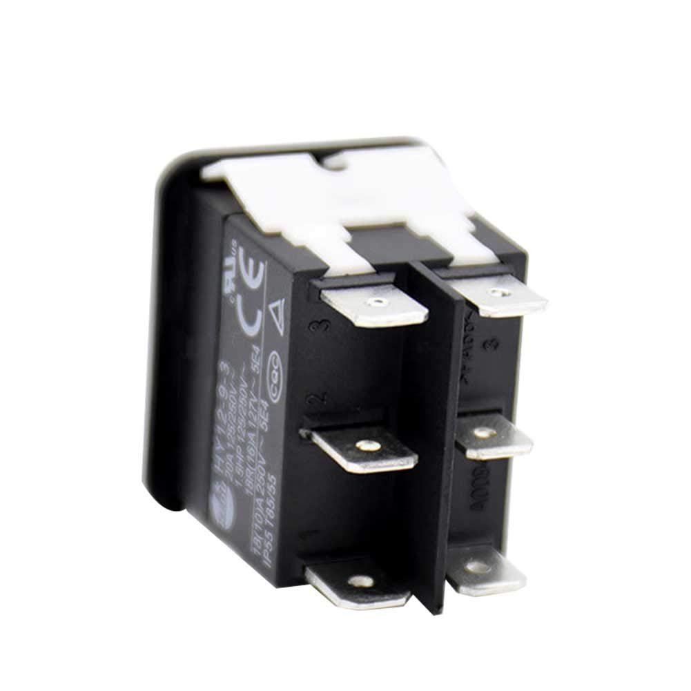 Industrial Interruptor Oscilante, HY12-9-3 On Off Eléctrico Arc Polo Único ABS Duradero Pequeño Seguro Barco Pulsador
