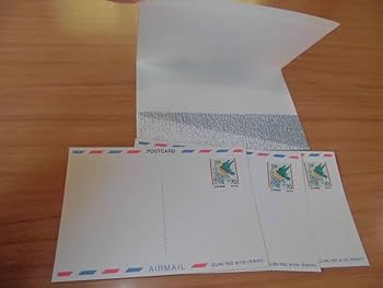 Amazon.co.jp: 3枚組国際郵便航空便官製絵葉書はがきエアメール上村