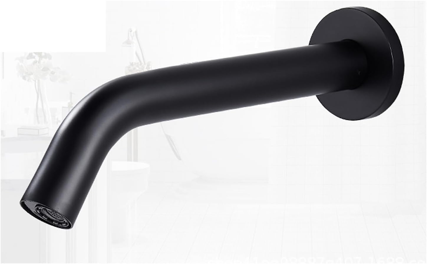 Automatic Sensor Faucet, DC Battery Powered, Black Yellow Options, 18cm 21cm 24.5cm Length Touchless Water Tap, Wall Mounted Faucet for Kitchen Bathroom, High Efficiency Water Saving, Easy Installatio