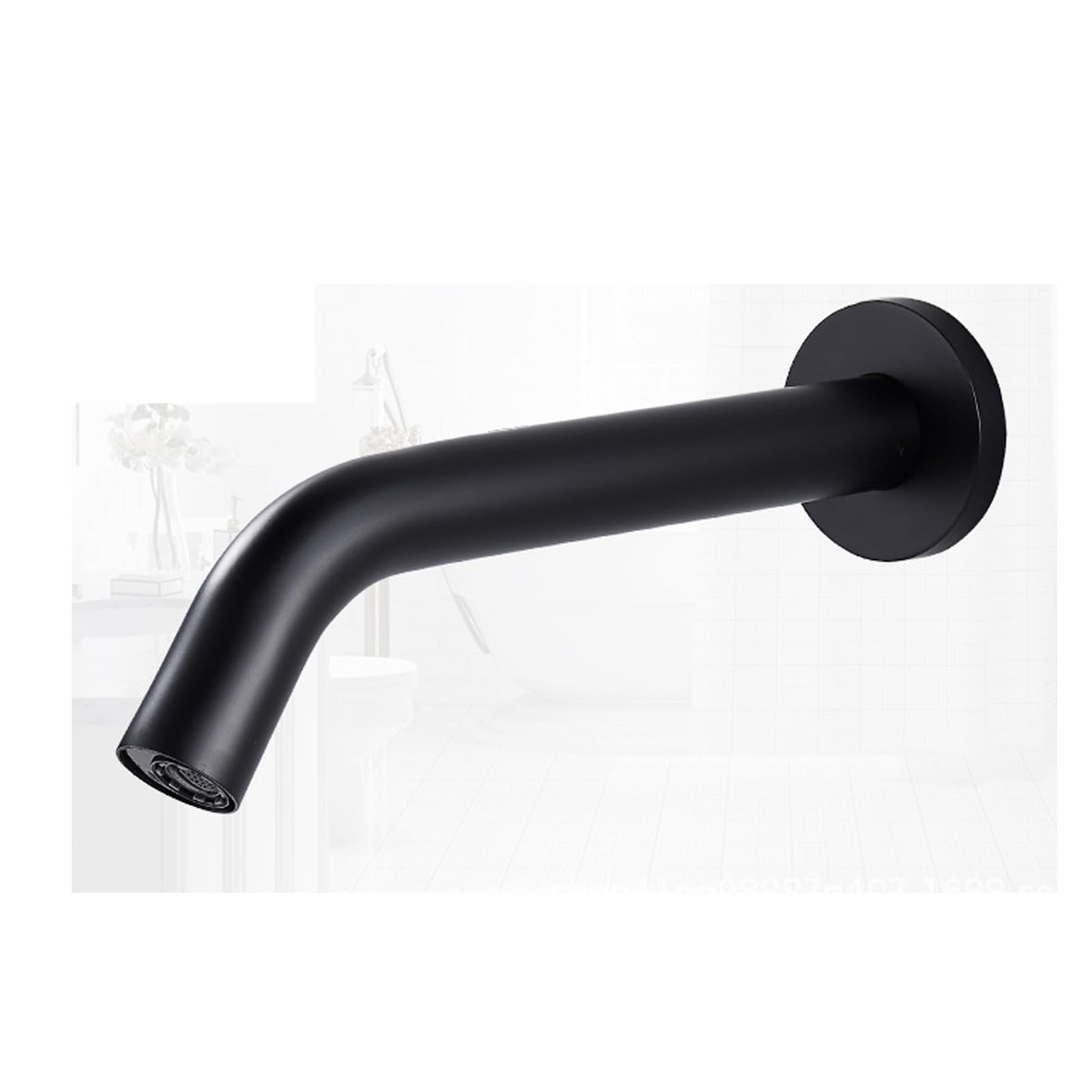 QHQQXN Automatyczny kran z czujnikiem — bezdotykowy kran do kuchni i łazienki, zasilany bateryjnie, regulowana długość (18 cm, 21 cm, 24,5 cm), montowany na ścianie, oszczędzający wodę, łatwy montaż,