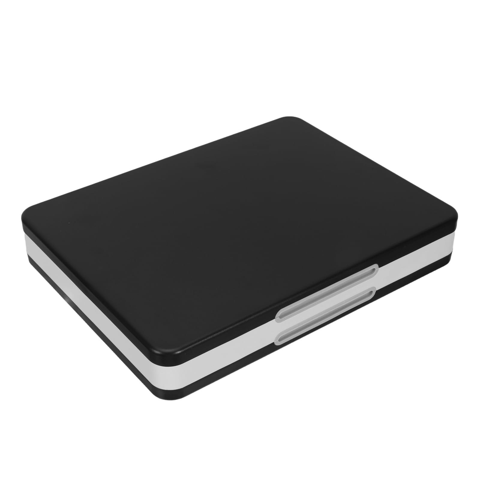 Estuche Portátil para Juegos de Cartas Compatible con Switch, Organizador Rígido Negro de 48 Compartimentos, Almacenamiento Seguro con Cierre Magnético y Material Abs Resistente