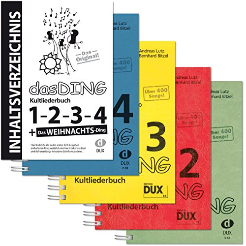 DUX el Ding banda 1 hasta 4 | Kult liederbücher Incluye original neta directorio