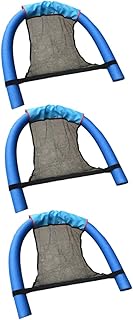 CLISPEED 3pcs Swimming Chair Net Pocket Noodle Sling Float Sling Floating Chair Swimming Noodles Sling Recliner Accessories Hammock Accessories Flower Car Accessories Pool Floating Net Mesh