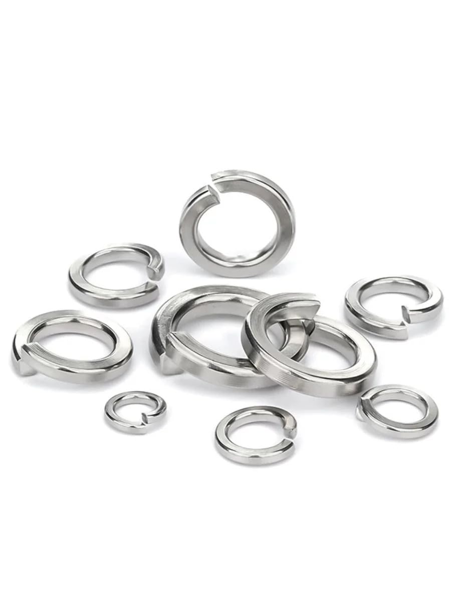 SS316 Rondelle di Blocco a Molla in Acciaio Inox DIN127 10# 1/4 5/16 3/8 1/2 5/8 3/4 1 (50,5/8)