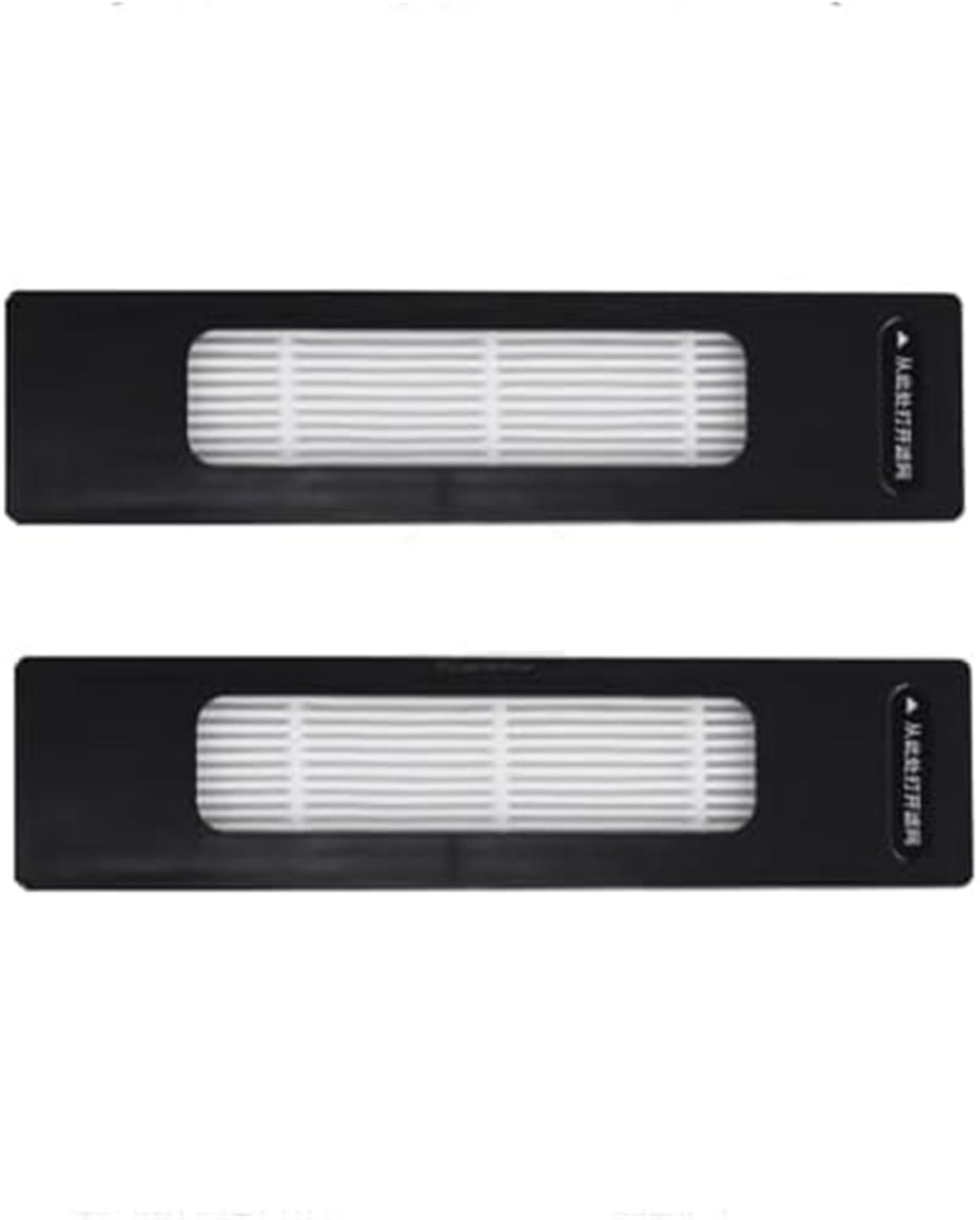 JINFOLI Robot Floor Washer Replacement For Midea M7 Pro Accessories Spare Parts, Robot Vacuum Cleaner Replacement Brush Hepa Filter Rags Consumables Robotic Spares(BLACK 2 PCS Filter)