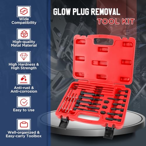 Glow Plug Removal Tool 22PCS Glow Plug Removal Tool Kit