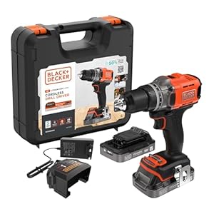 Perceuse-Visseuse Sans Fil BLACK+DECKER 18V Puissante